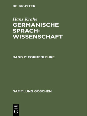 cover image of Formenlehre